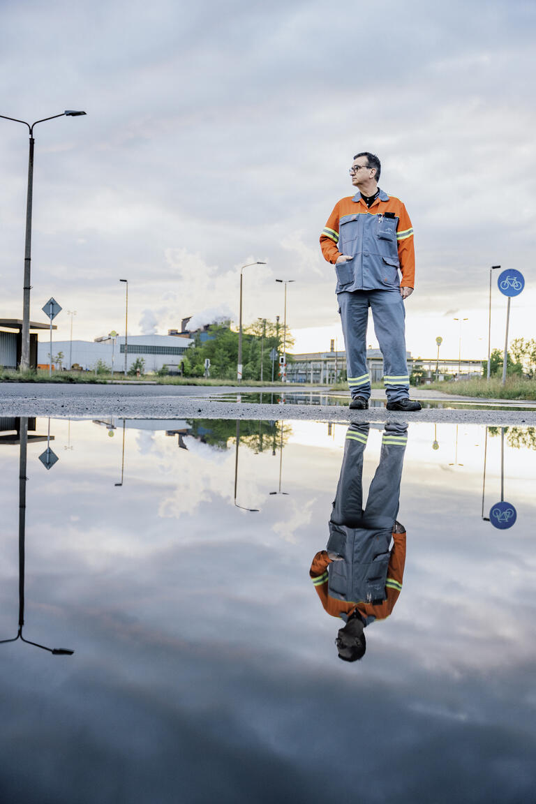 Visionär Dirk Vogeler: Trotz immenser Energiekosten wird am Stahl ohne Emissionen gearbeitet.