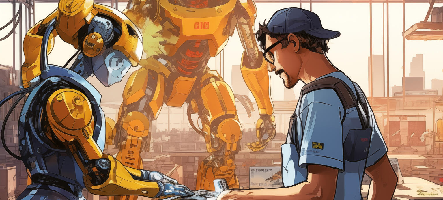 Illustration KI-gestützter Produktion