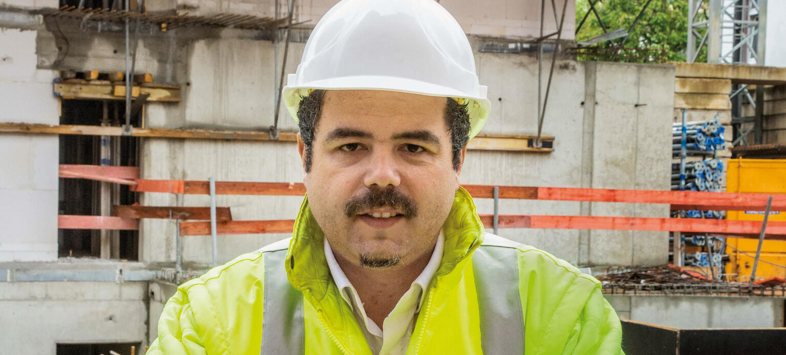 Andrea Faggiano, Betriebsratsvorsitzender bei der W. Trautmann Baugesellschaft in Sulzbach