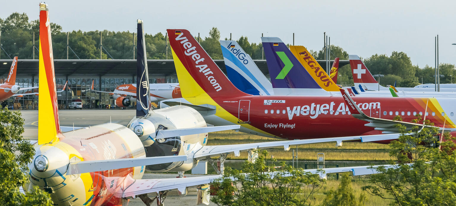 Werk des Flugzeugbauers Airbus in Finkenwerder