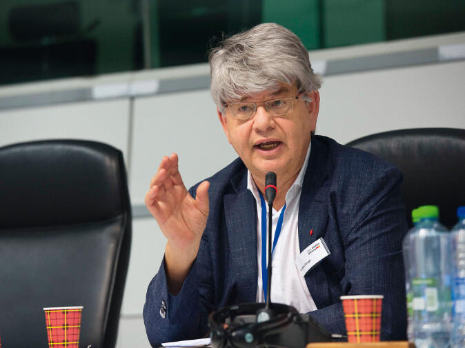 I.M.U-Direktor Norbert Kluge bei der Tagung „Europa, wo bleibt die Mitbestimmung?“ in Brüssel