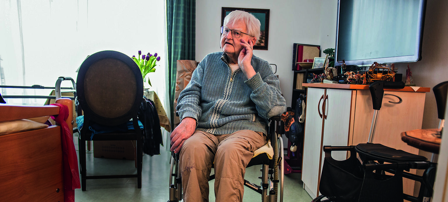 Lothar Fischer in einem Berliner Pflegeheim: Als er 1962 mit einem Stipendium in die USA reiste, waren seine Diavorträge aus dem geteilten Berlin ein Hit.