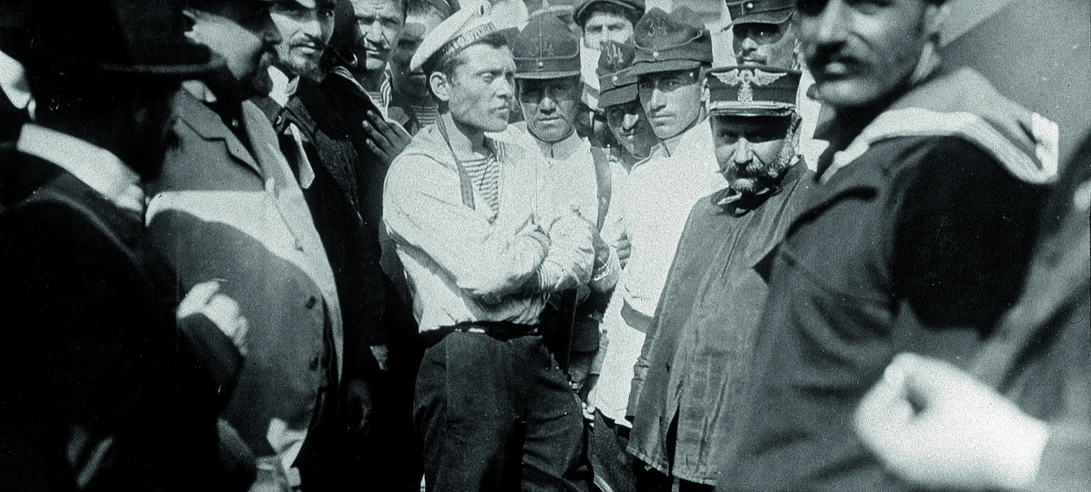 Matrosen des russischen Panzerkreuzers Potemkin (1905)