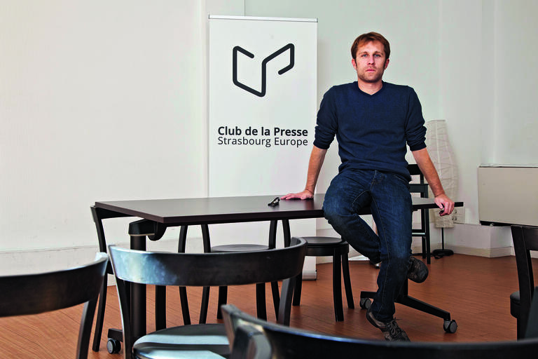 Robert Schmidt im Straßburger Presseclub: „Ich will das Verbindende zwischen den zwei Ländern herausstellen.“