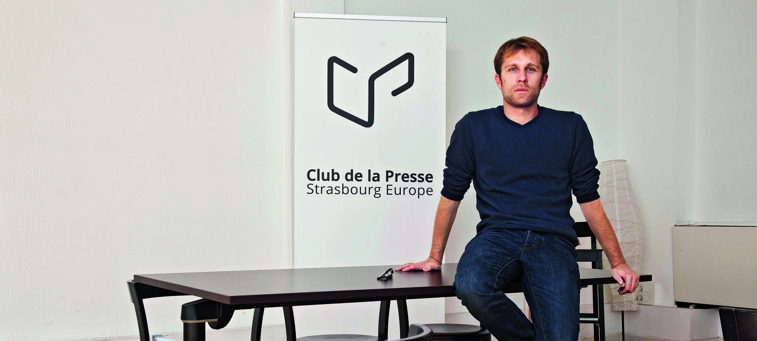 Robert Schmidt im Straßburger Presseclub: „Ich will das Verbindende zwischen den zwei Ländern herausstellen.“