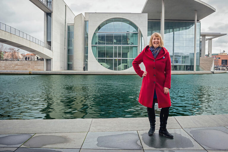 Wiebke Esdar vor dem Bundeskanzleramt: „Wir haben gute Gesetze gemacht.“