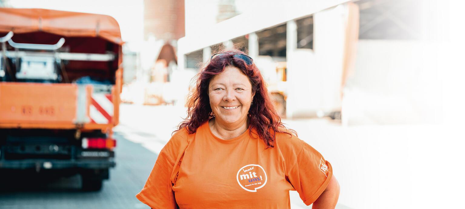 Sabine Splawski, Kraftfahrerin bei der Berliner Stadtreinigung