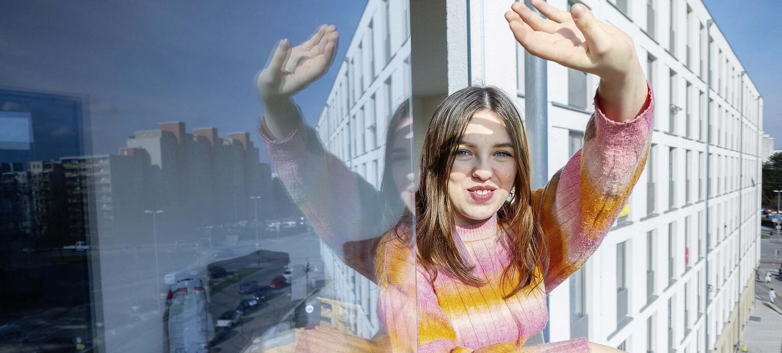 Magdalena Wesselly hatte Losglück: Sie bekam einen Platz vorm Azubi-Wohnheim.