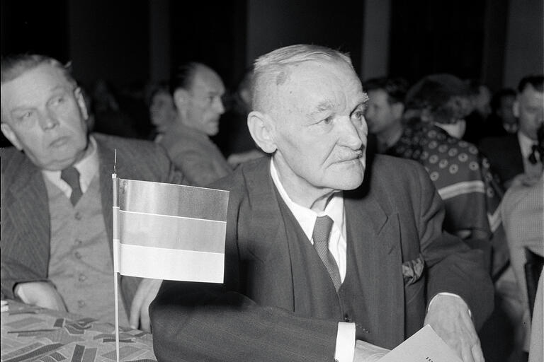 Hans Böckler, erster Vorsitzender des Deutschen Gewerkschaftsbunds