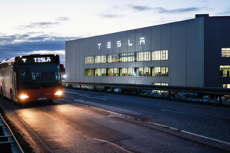 Tesla-Werk im brandenburgischen Grünheide: