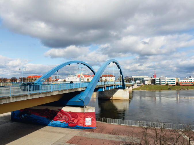 Die Oder in Frankfurt/Oder