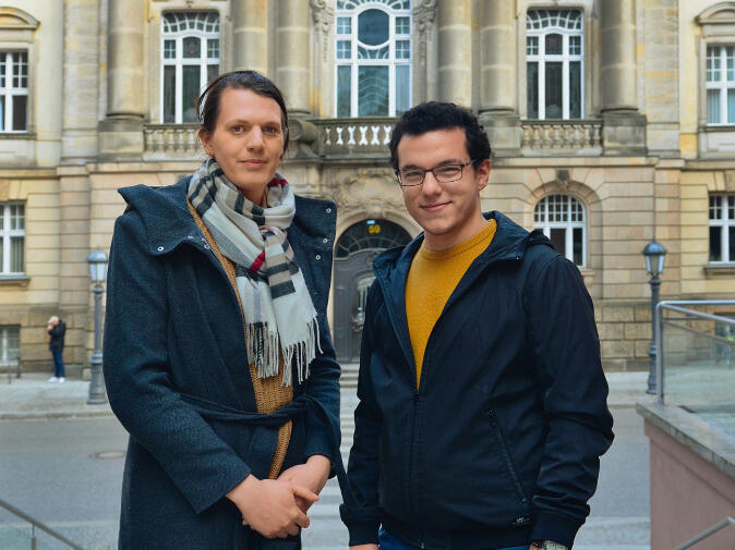 Böckler-Stipendiaten vor der Viadrina