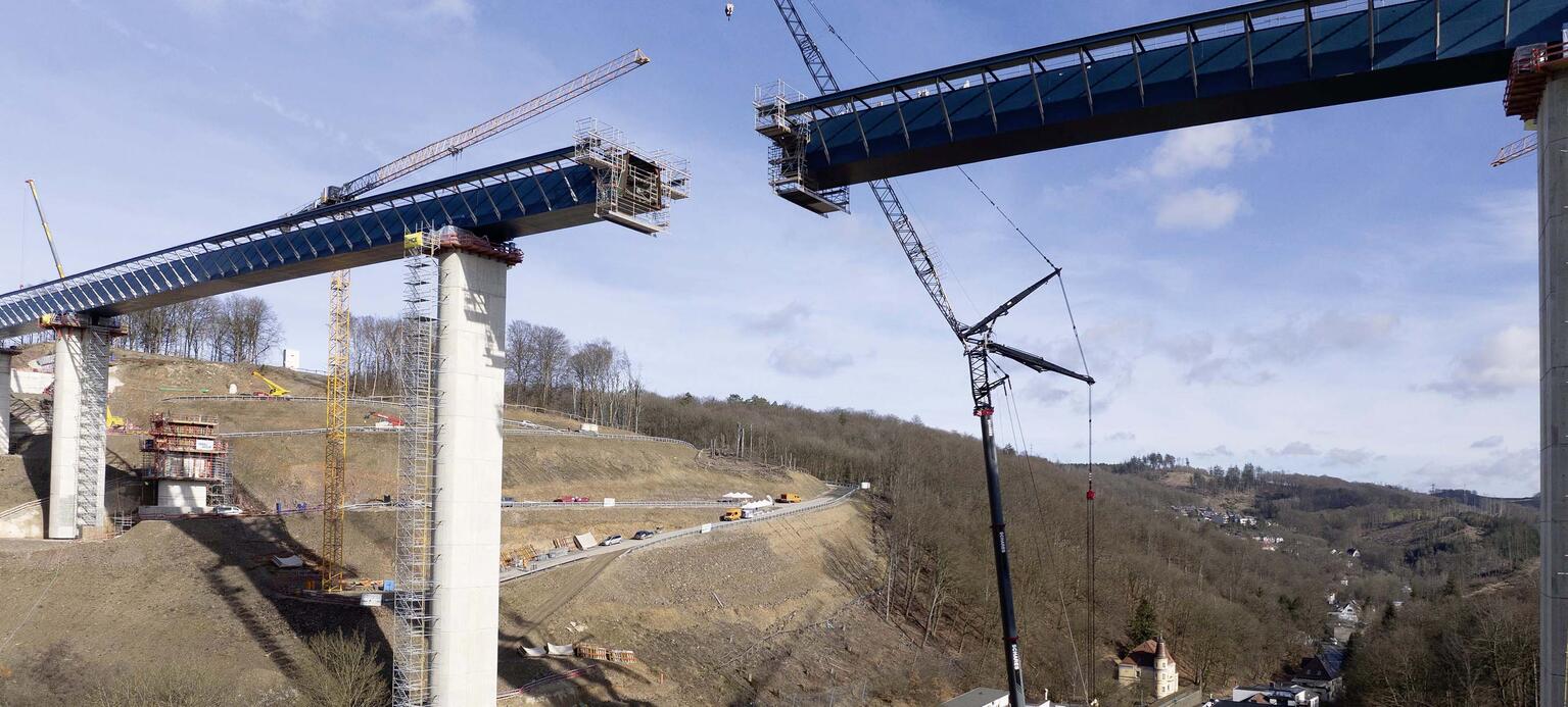 Neubau der Rahmedetalbrücke bei Lüdenscheid