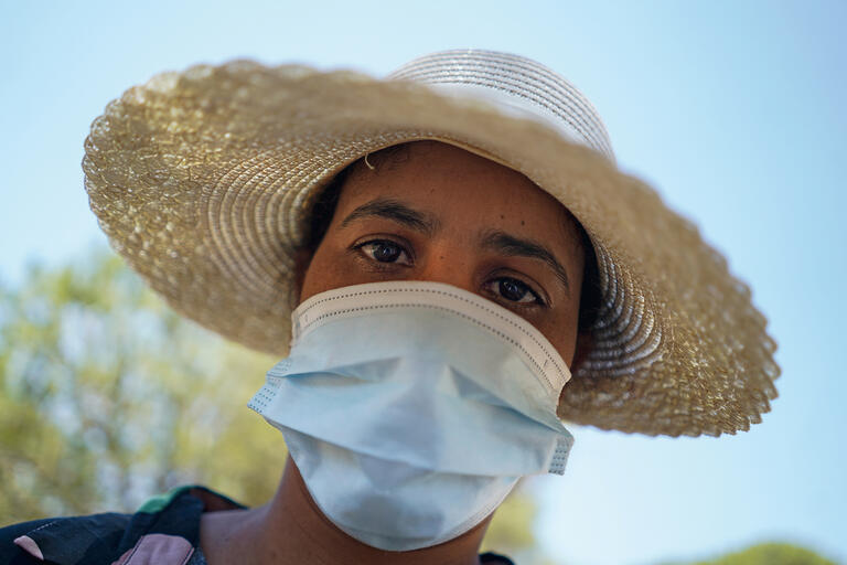 Soumia, Mutter zweier Töchter aus Marokko