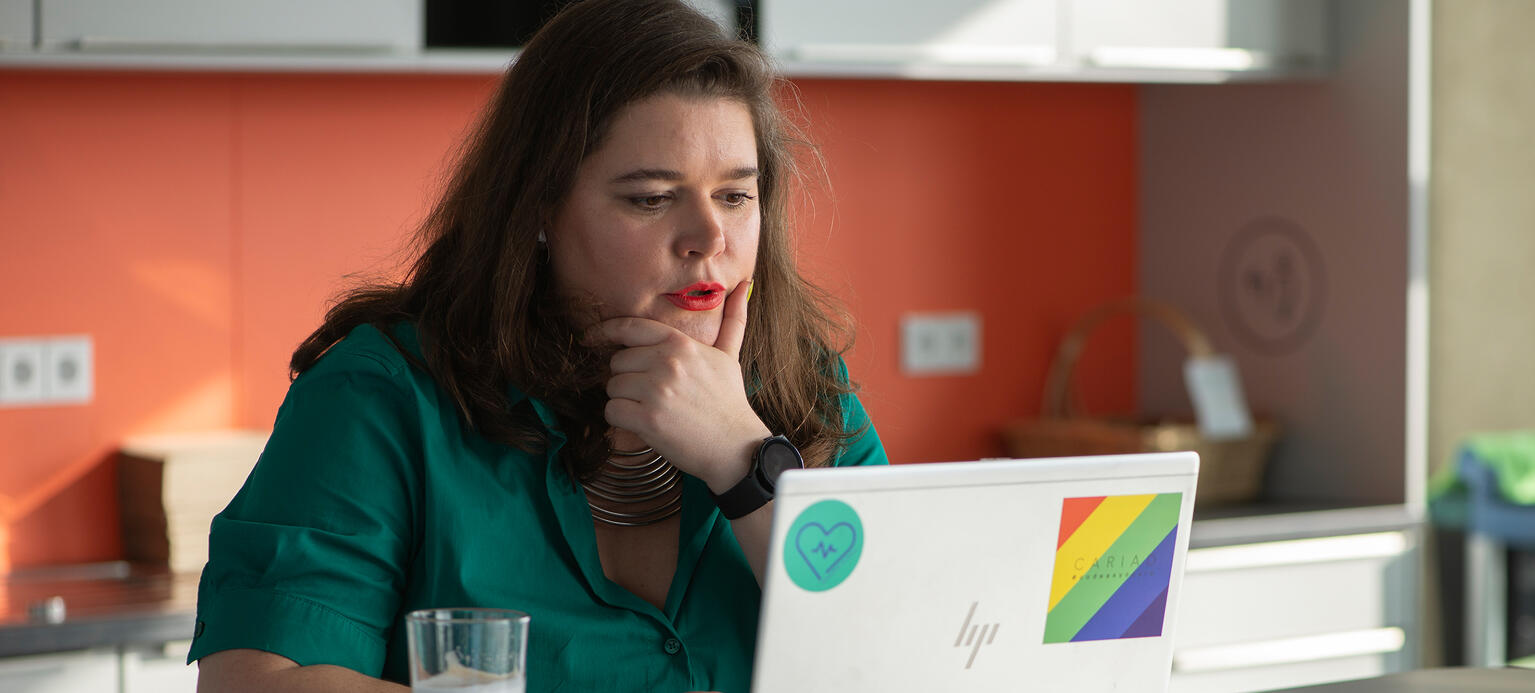 Betriebsratsvorsitzende Britta Berlet, Cariod