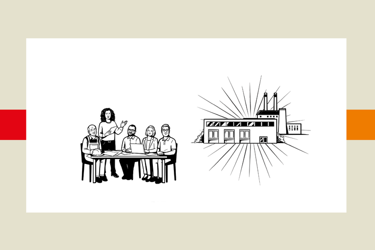 Illustration zum Erklärfim Betriebsrat