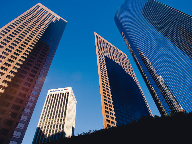 Finanzinvestoren Hochhäuser Wall Street New York