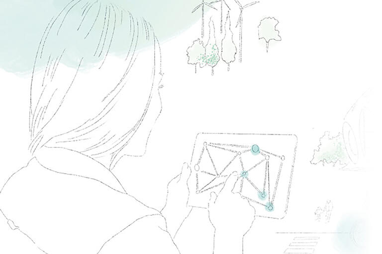 Illustration Kurze Wege