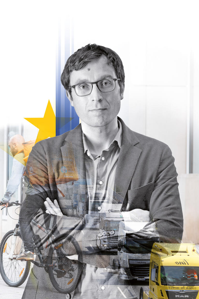 Fotocollage Ernesto Klengel, HSI-Direktor