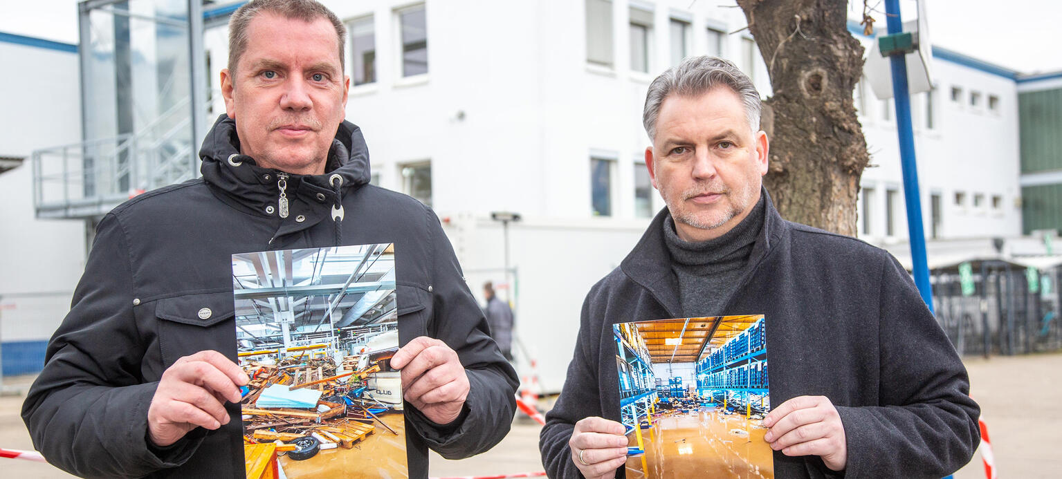 Betriebsrat ZW-Werk Ahrweiler: Rainer Stenz (li.) und  Markus Eulenbach (re.)