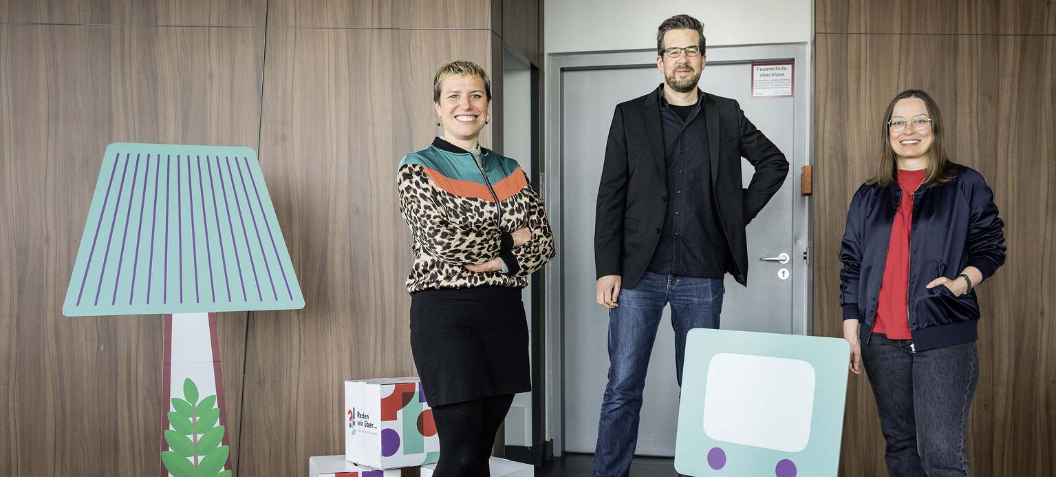 Das FGB-Projektteam Kathrin Biegner, Benjamin Krautschat und Melanie Frerichs (v.l.n.r.)