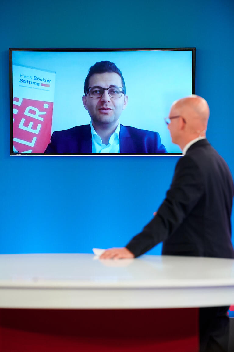 Daniel Hay, der im August die Nachfolge von Norbert Kluge als Direktor des Instituts für Mitbestimmung und Unternehmensführung (I.M.U.) antritt, auf der Böckler Konferenz für Aufsichtsräte