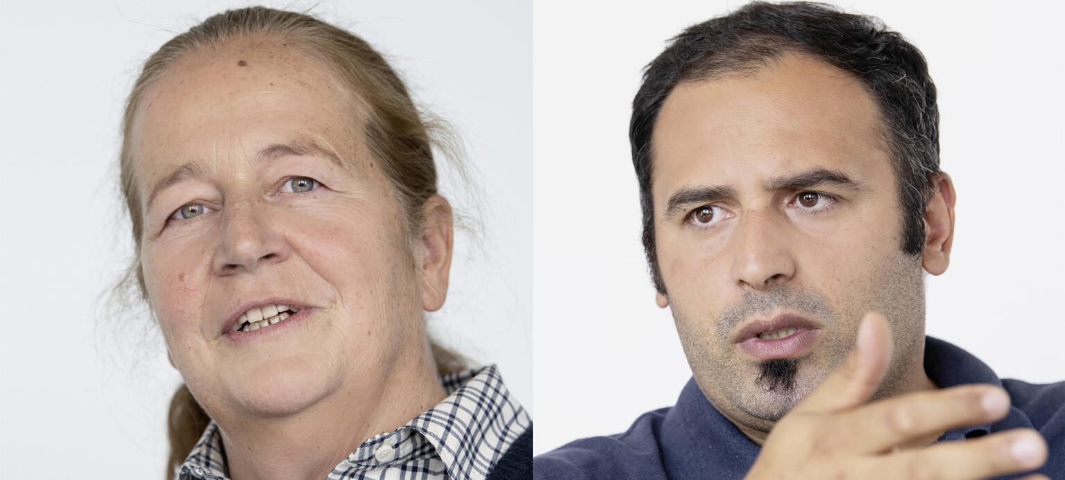 Constanze Kurz und Mustafa Kalay von Bosch