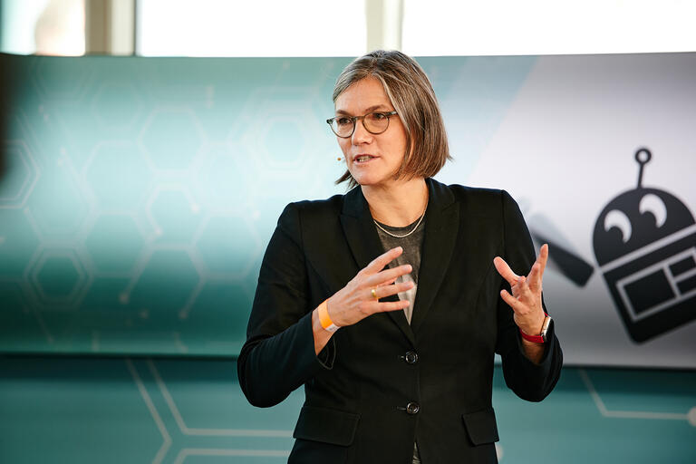 Das Panel Künstliche Intelligenz in Europa mit Christiane Benner