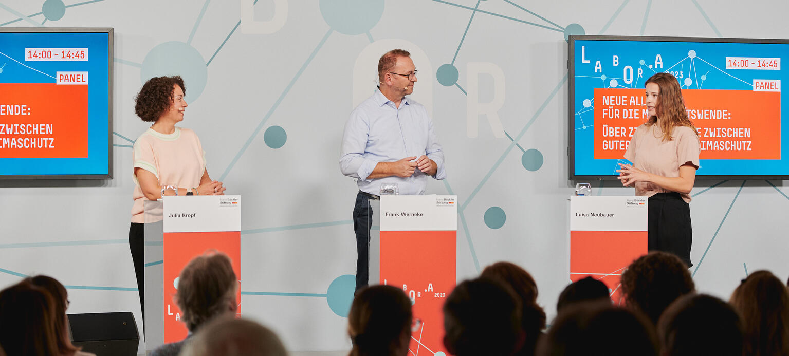 Labor.A 2023 Podiumsdiskussion mit Luisa Neubauer