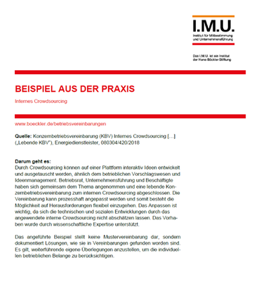 beispiel aus der praxis über Internes Crowdsourcing