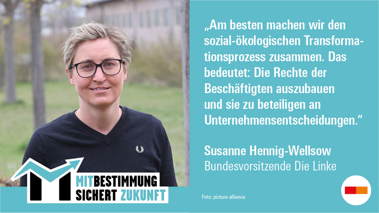 Henning-Wellsow auf der Veranstaltung Mitbestimmung sichert Zukunft