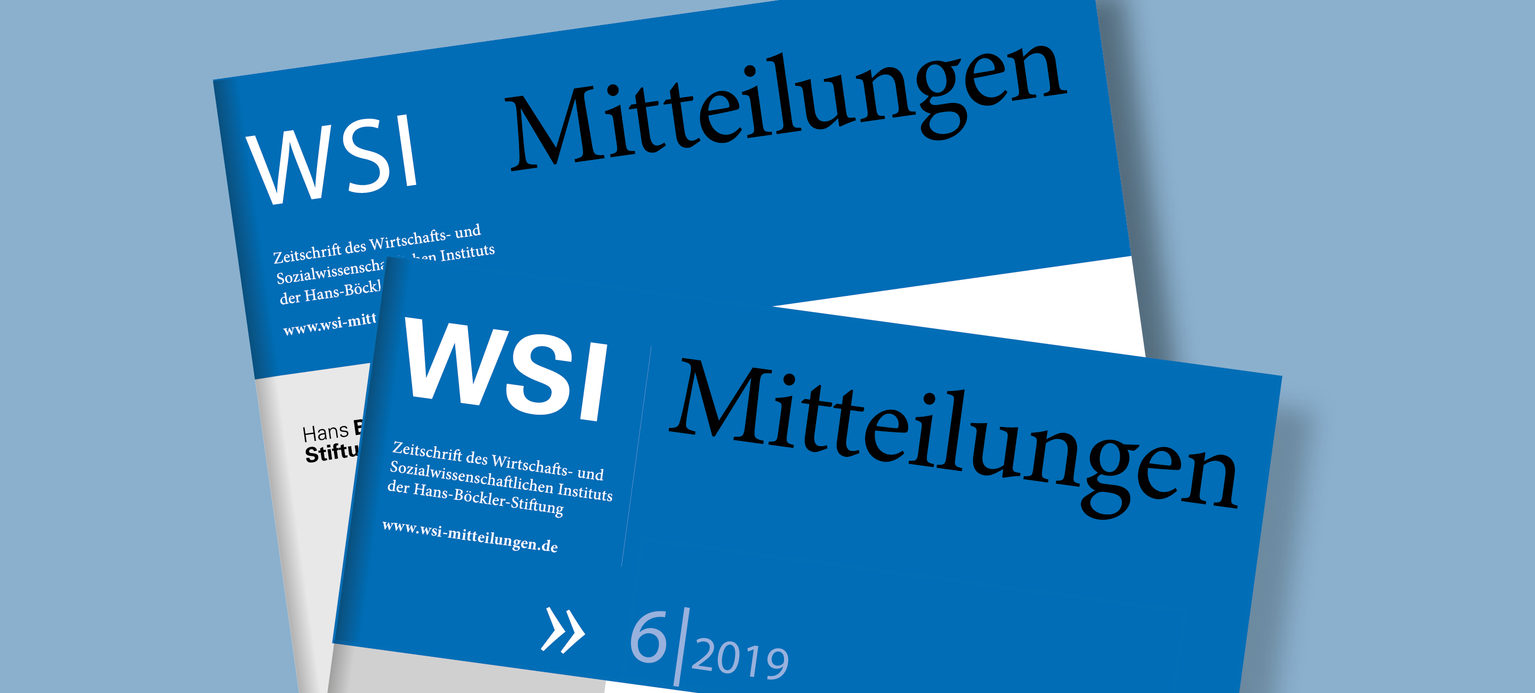 Foto: Cover der WSI-Mitteilungen